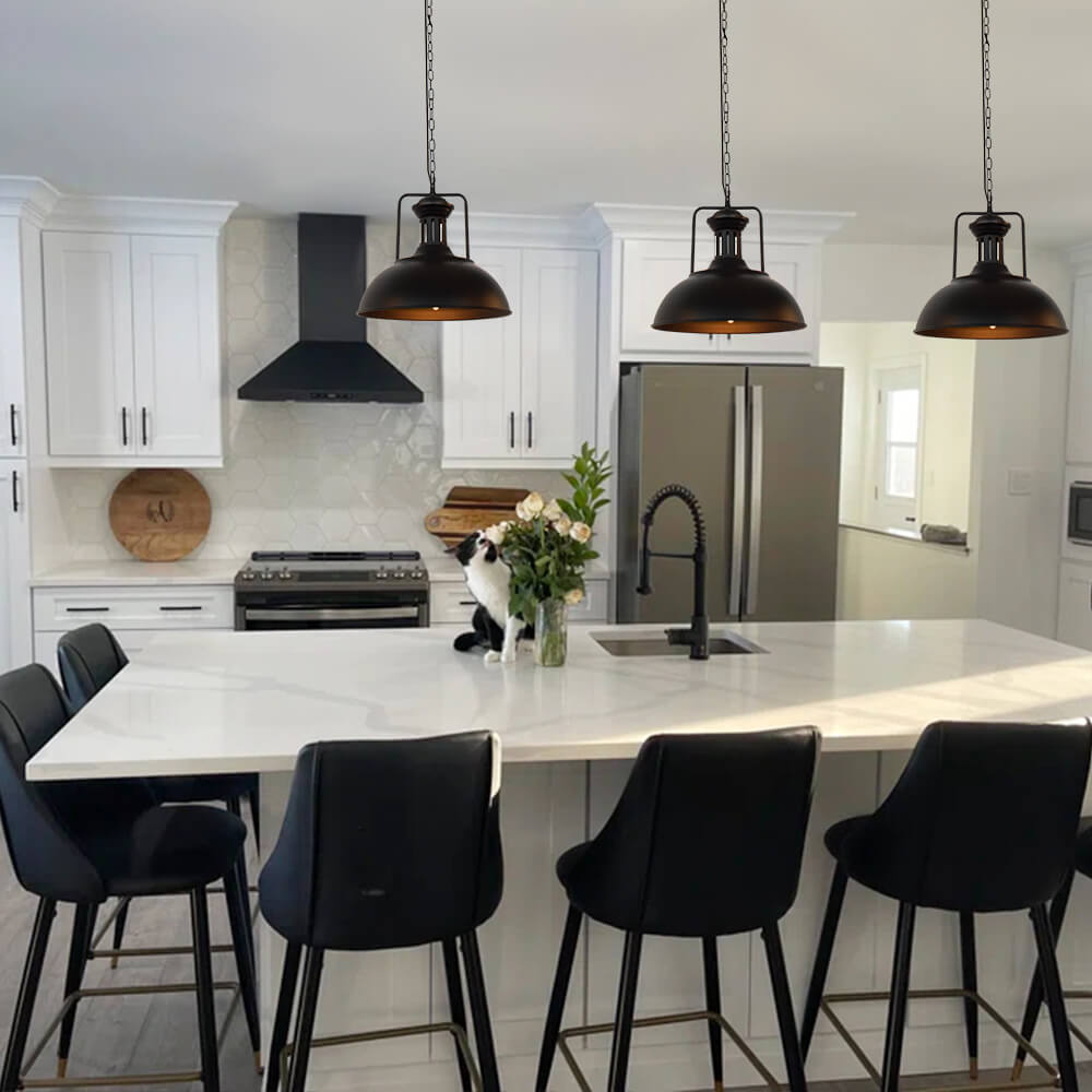 Pendantlightie - Modern Industrial Single Dome Pendant Light - Pendants -