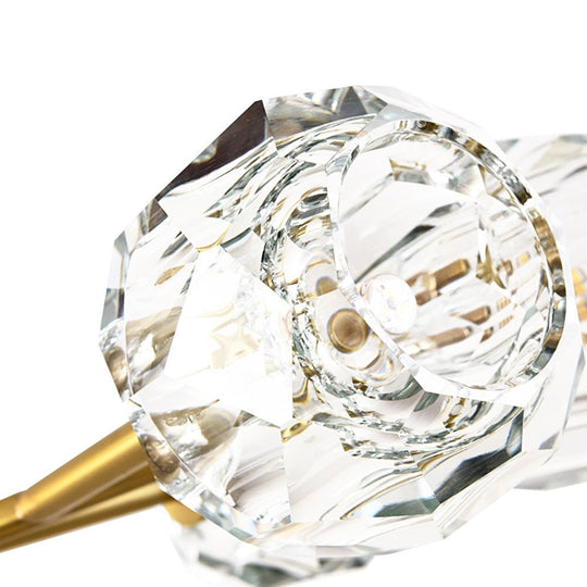 Pendantlightie - Modern Luxury 12 - Light Sputnik Crystal Chandelier - Chandeliers - Brass -