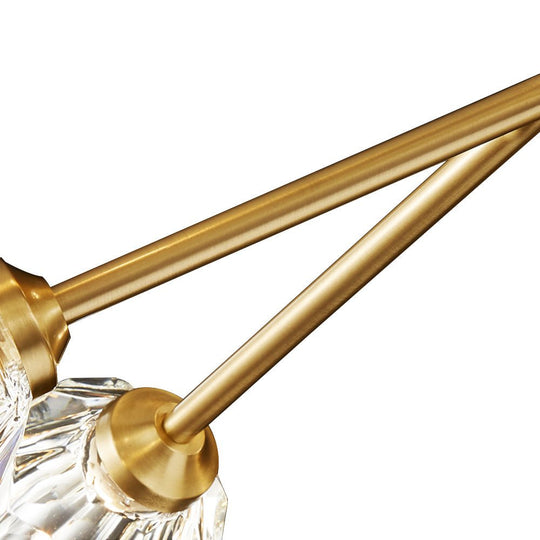 Pendantlightie - Modern Luxury 12 - Light Sputnik Crystal Chandelier - Chandeliers - Brass -