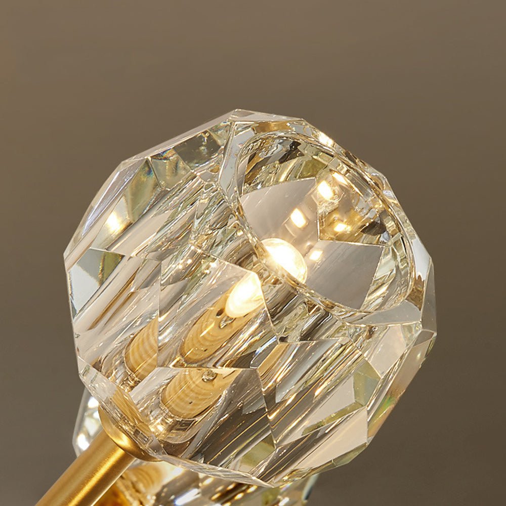 Pendantlightie - Modern Luxury 12 - Light Sputnik Crystal Chandelier - Chandeliers - Brass -