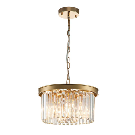 Pendantlightie-Modern Luxury 5-Light Round Layered Crystal Chandelier-Chandeliers-Gold-