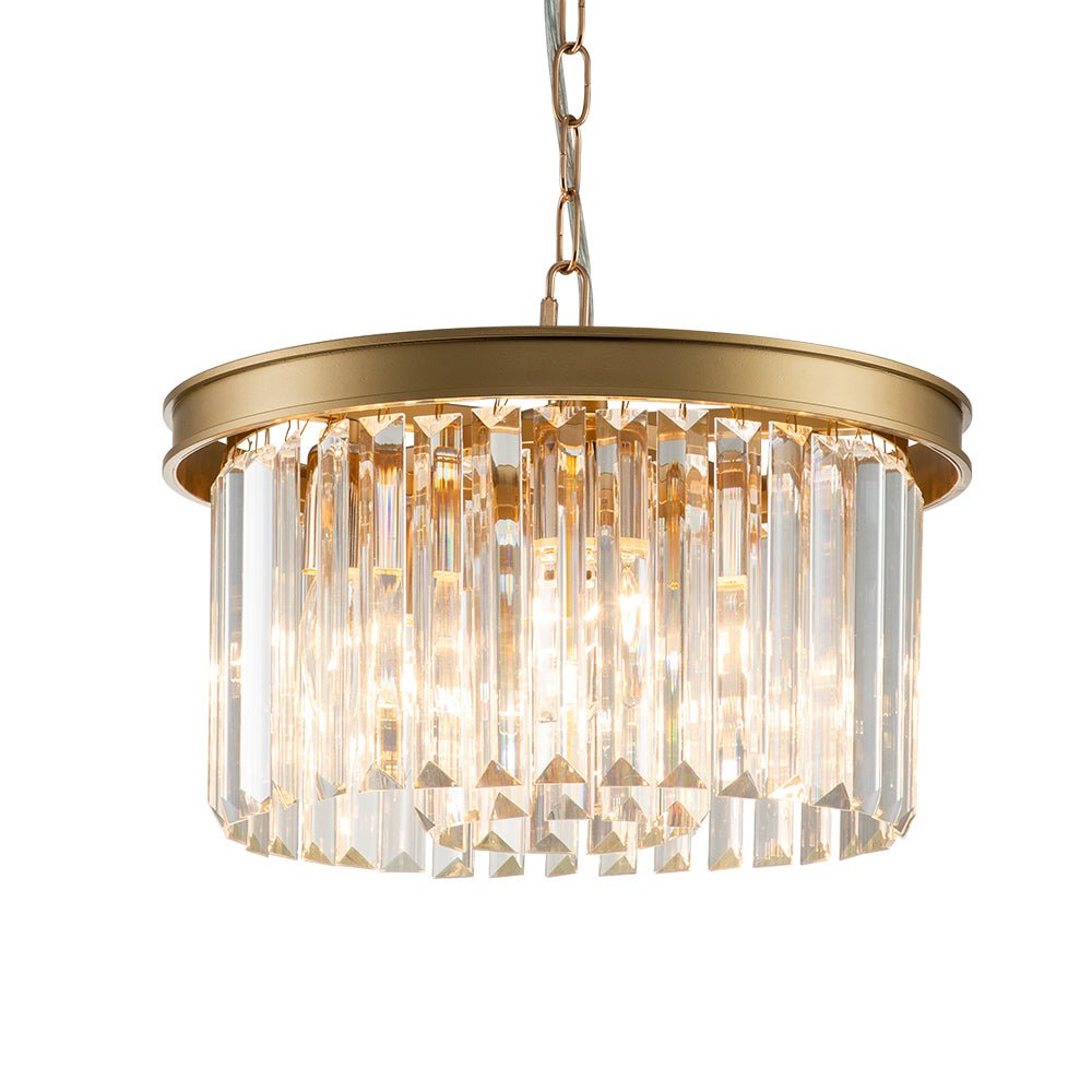 Pendantlightie-Modern Luxury 5-Light Round Layered Crystal Chandelier-Chandeliers-Gold-