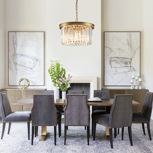 Pendantlightie-Modern Luxury 5-Light Round Layered Crystal Chandelier-Chandeliers-Gold-