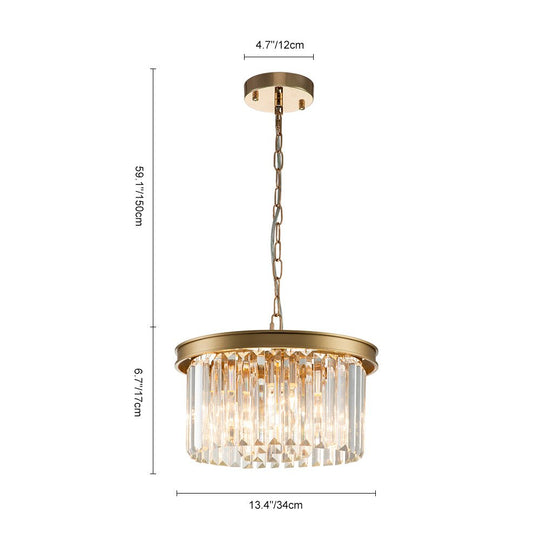 Pendantlightie-Modern Luxury 5-Light Round Layered Crystal Chandelier-Chandeliers-Gold-