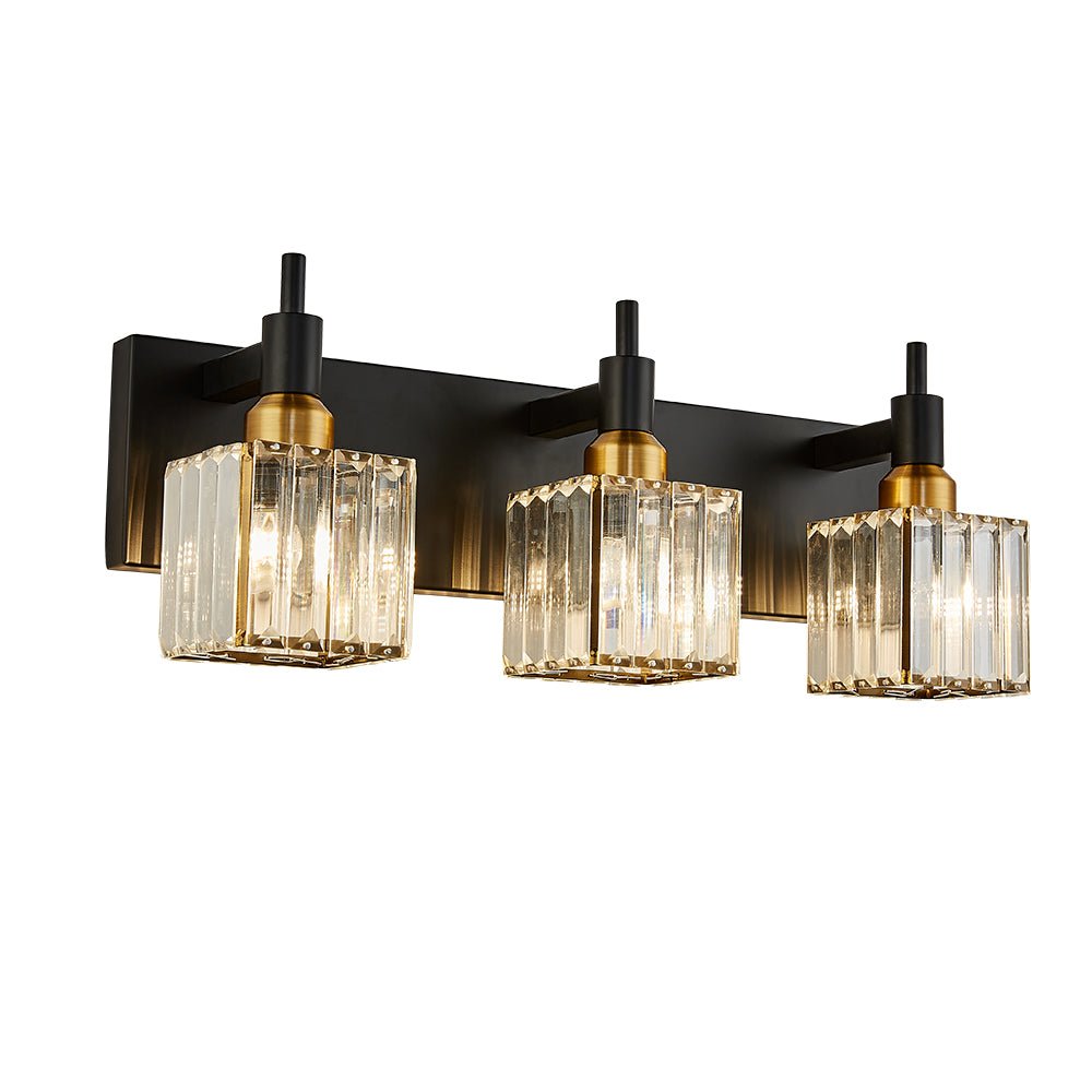 Pendantlightie-Modern Luxury Bathroom Crystal Wall Light-Wall Light-Chrome-4Lt