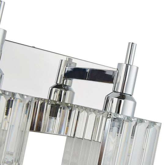 Pendantlightie-Modern Luxury Bathroom Crystal Wall Light-Wall Light-Chrome-4Lt