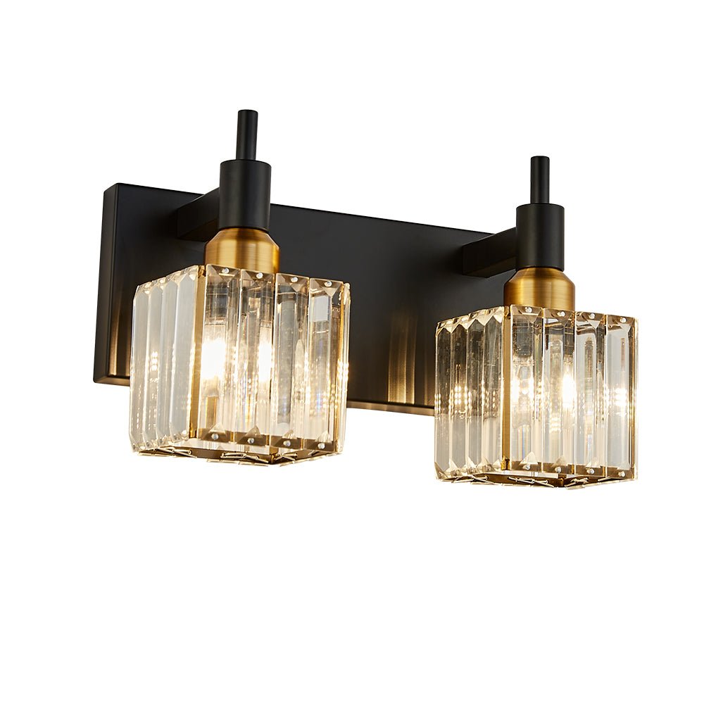 Pendantlightie-Modern Luxury Bathroom Crystal Wall Light-Wall Light-Chrome-4Lt