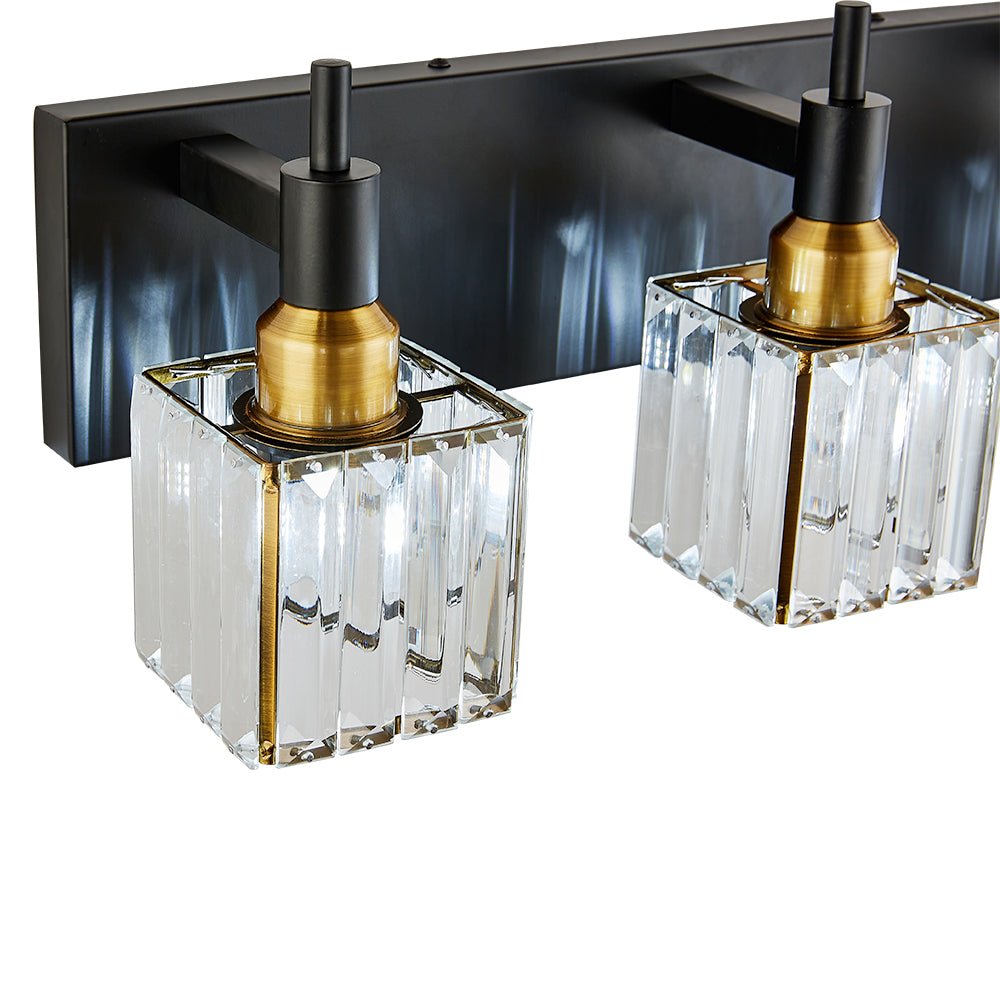 Pendantlightie-Modern Luxury Bathroom Crystal Wall Light-Wall Light-Chrome-4Lt