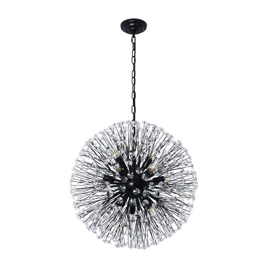 Pendantlightie - Modern Mid - Century 12 - Light Sputnik Crystal Firework Globe Chandelier - Chandeliers - Gold -
