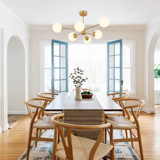 Pendantlightie-Modern Mid-Century Bubble Sputnik Chandelier-Chandeliers-8Lt-