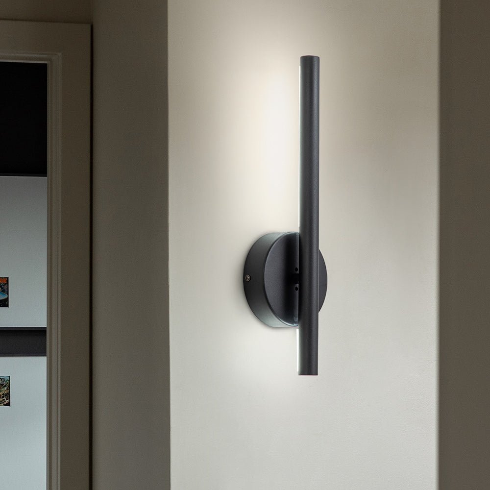 Pendantlightie - Modern Minimalist 1 - Light Linear Strip Led Wall Light - Wall Light - Black -