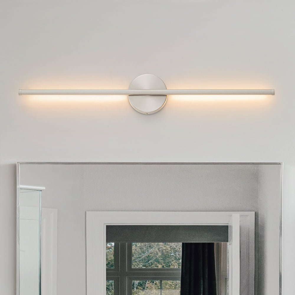 Pendantlightie - Modern Minimalist Strip Linear Led Wall Light - Wall Light - Nickel - 23.6 in (60 cm)
