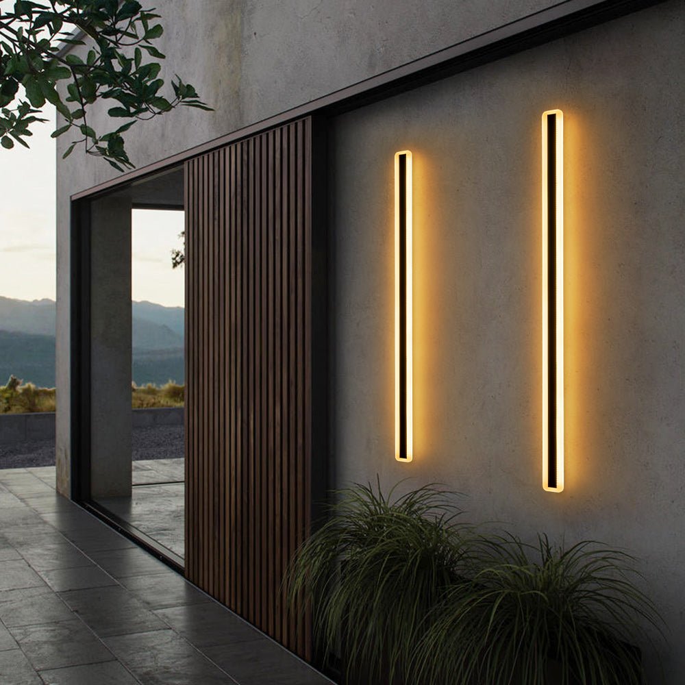 Pendantlightie-Modern Minimalist Waterproof Long Led Outdoor Wall Light-Outdoor Wall Light-Small-