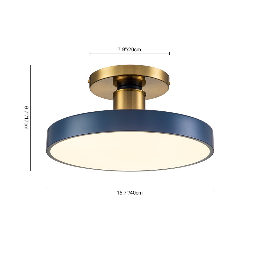 Pendantlightie - Modern Simple Round Led Semi Flush Mount - Semi Flush Mount -