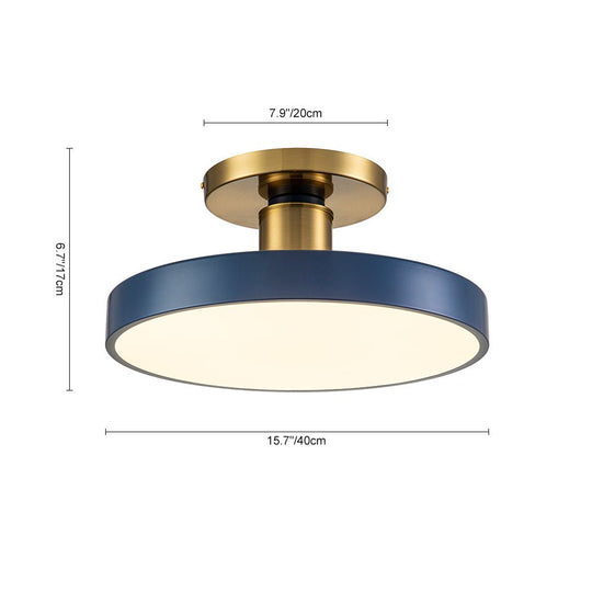 Pendantlightie - Modern Simple Round Led Semi Flush Mount - Semi Flush Mount -