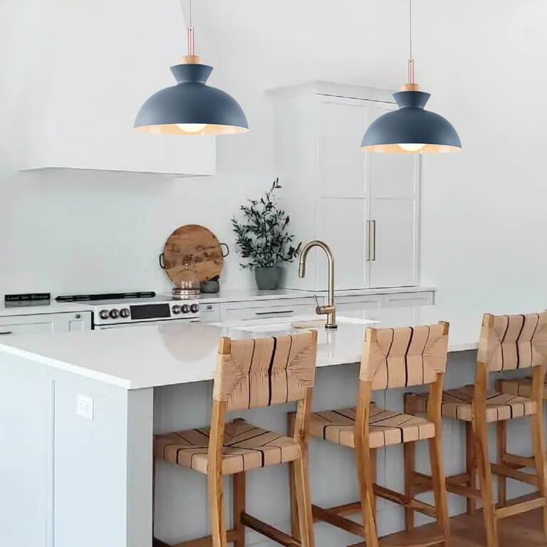 Pendantlightie - Modern Single Pendant Dome Light for Kitchen - Pendants - Blue -