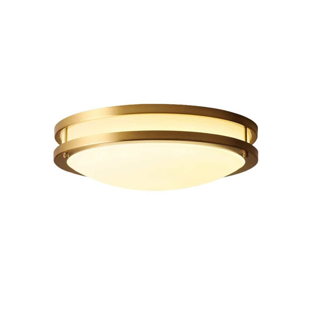 Pendantlightie-Modern Three-Color Dimmable Led Bowl Flush Mount Ceiling Light-Flush Mount-Brass-