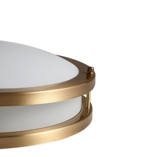 Pendantlightie-Modern Three-Color Dimmable Led Bowl Flush Mount Ceiling Light-Flush Mount-Brass-