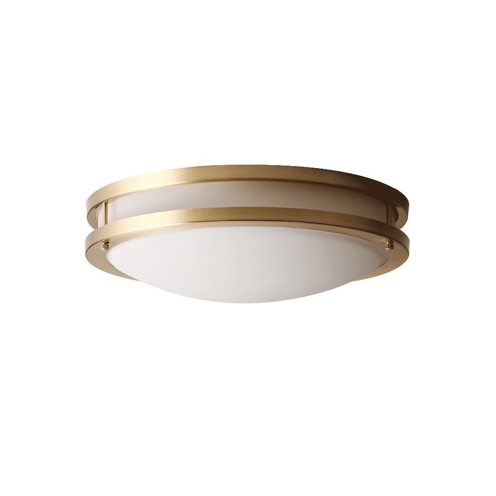 Pendantlightie-Modern Three-Color Dimmable Led Bowl Flush Mount Ceiling Light-Flush Mount-Brass-
