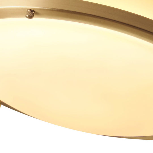 Pendantlightie-Modern Three-Color Dimmable Led Bowl Flush Mount Ceiling Light-Flush Mount-Brass-