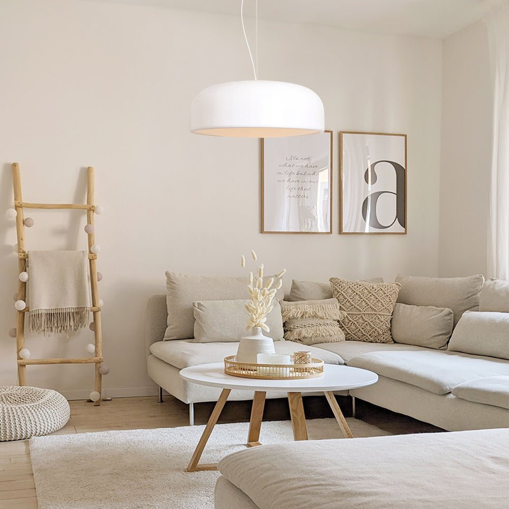 Pendantlightie-Nordic 1-Light White Cloud Dome Pendant Light-Pendants-White-