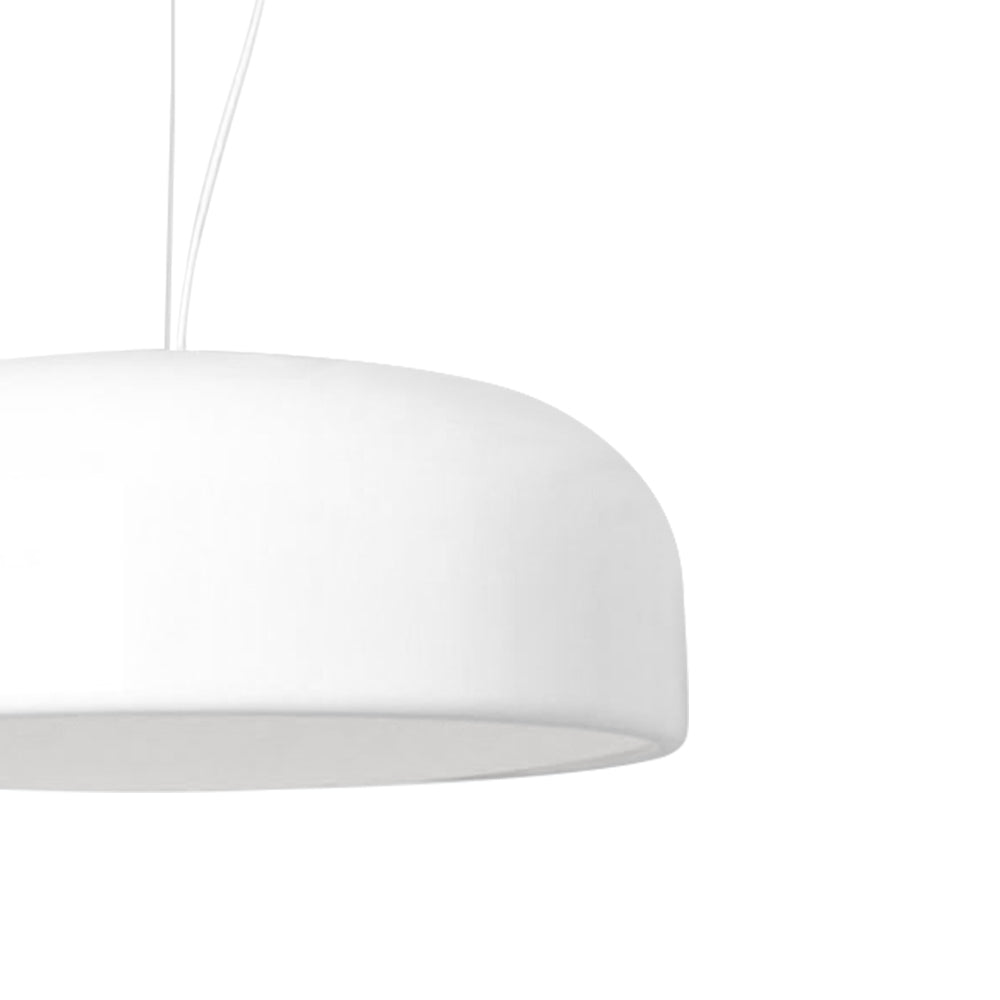 Pendantlightie-Nordic 1-Light White Cloud Dome Pendant Light-Pendants-White-