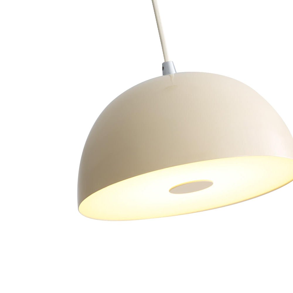Pendantlightie-Nordic Dimmable 1-Light Led Dome Pendant Light-Pendants-White-