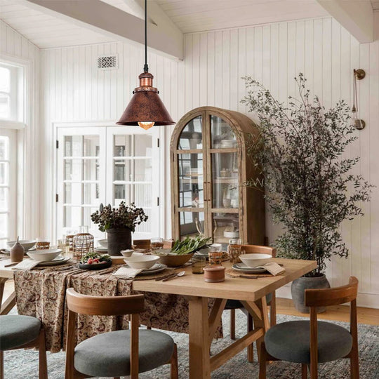Pendantlightie - Single Rustic Copper Pendant Light - Pendants -