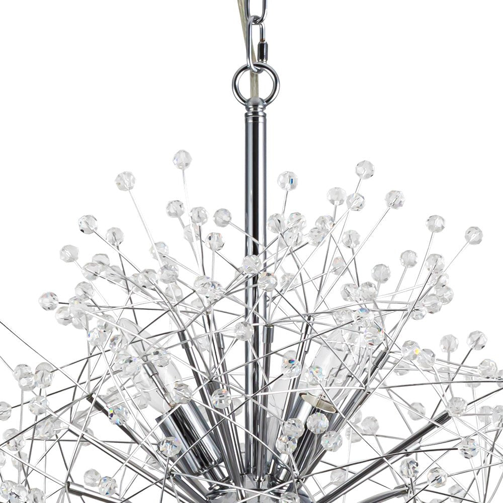 Pendantlightie - Vintage 9 - Light Sputnik Sphere Dandelion Crystal Chandelier - Chandeliers - Gold -