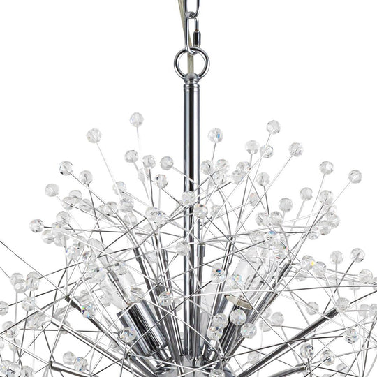 Pendantlightie - Vintage 9 - Light Sputnik Sphere Dandelion Crystal Chandelier - Chandeliers - Gold -