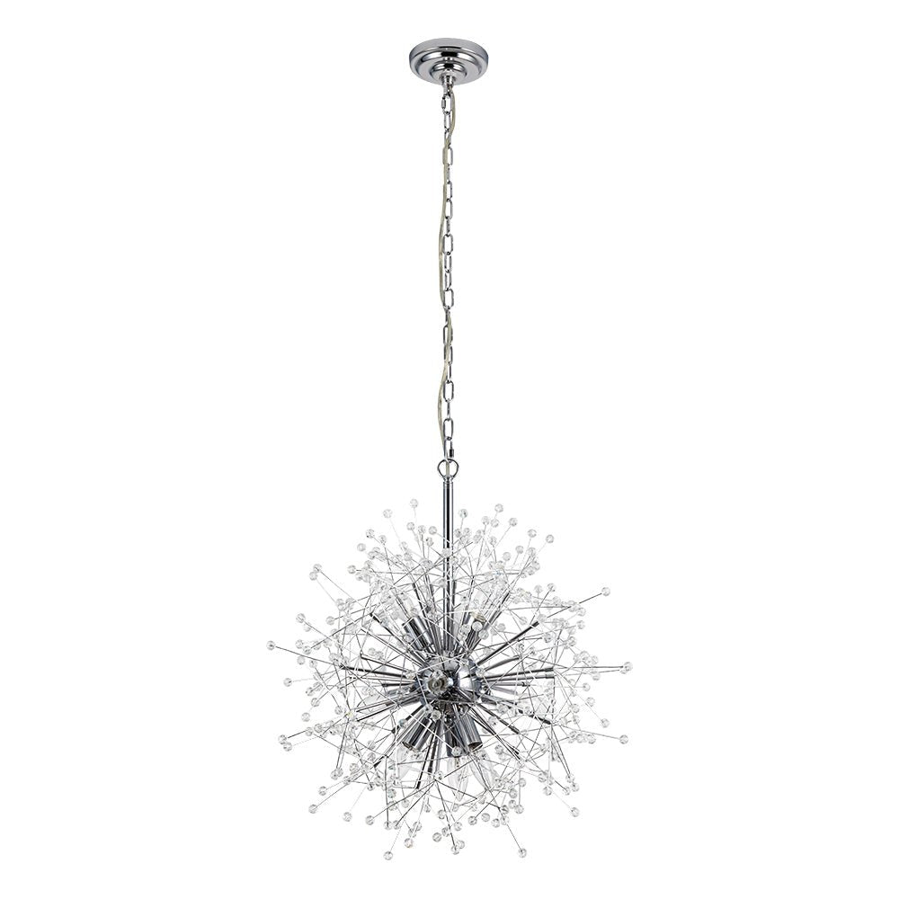 Pendantlightie - Vintage 9 - Light Sputnik Sphere Dandelion Crystal Chandelier - Chandeliers - Gold -