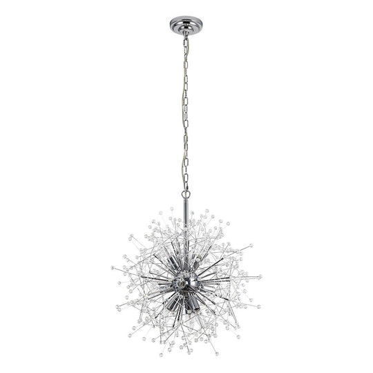 Pendantlightie - Vintage 9 - Light Sputnik Sphere Dandelion Crystal Chandelier - Chandeliers - Gold -