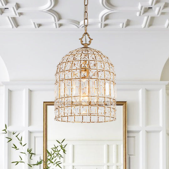 Pendantlightie - Vintage Crystal Accents Birdcage Pendant Light - Pendants - 1 Lt -