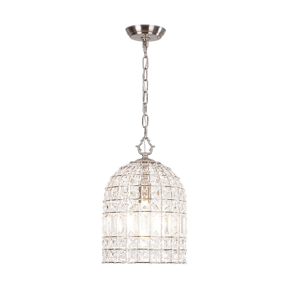 Pendantlightie - Vintage Crystal Accents Birdcage Pendant Light - Pendants - 3Lt - Bronze