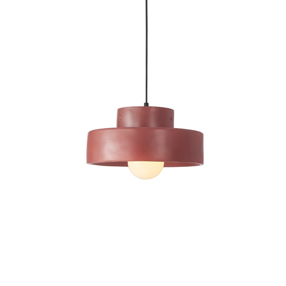Pendantlightie - Wabi Sabi 1 - Light Resin Cylindrical Pendant For Dining Room Bedside - Pendants - Green -