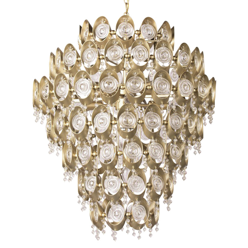 12-Light Luxury Antiqued Crystal Chandelier