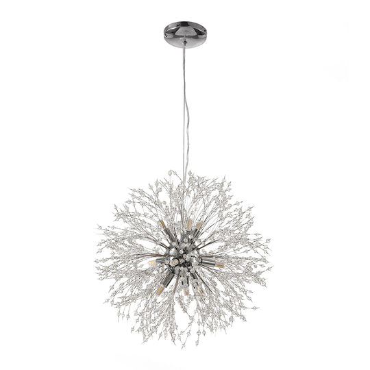 9-Light Firework Crystal Modern Unique Sputnik Light