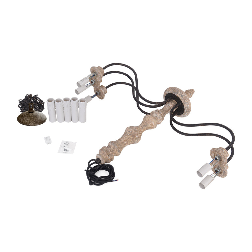 Farmhouse 5-Light Candle Style Chandelier