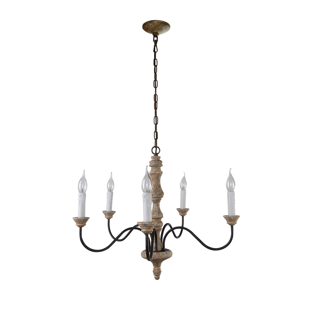Farmhouse 5-Light Candle Style Chandelier