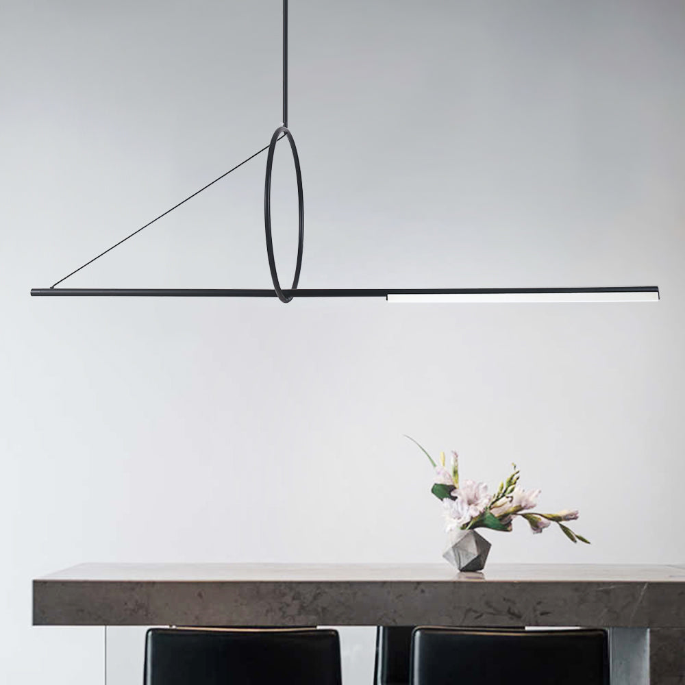 Contemporary Geometric Linear Led Pendant Lights