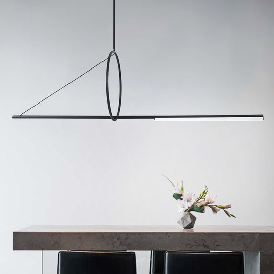 Contemporary Geometric Linear Led Pendant Lights