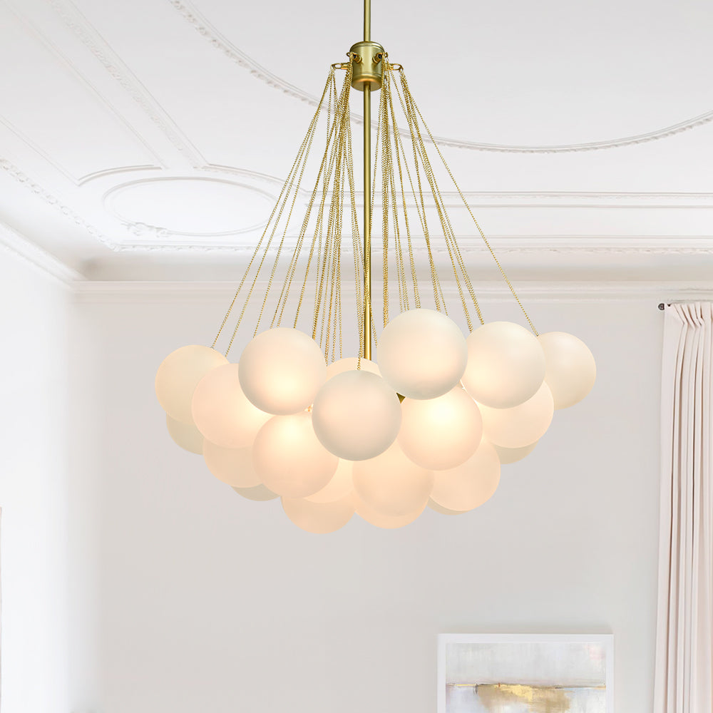 Contemporary Glass Bubble Chandelier Light