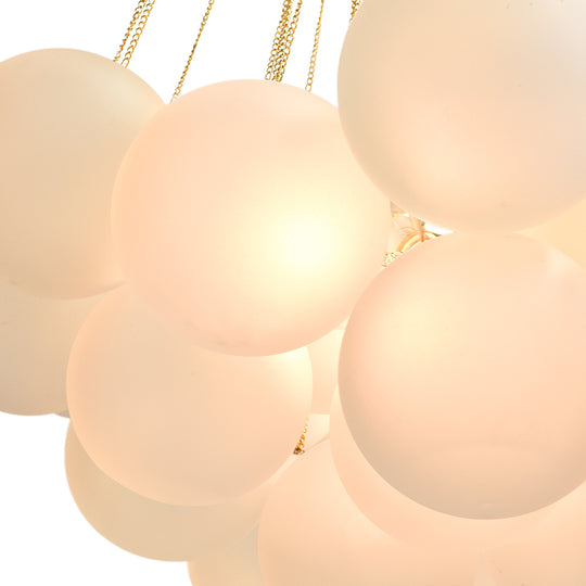 Contemporary Glass Bubble Chandelier Light