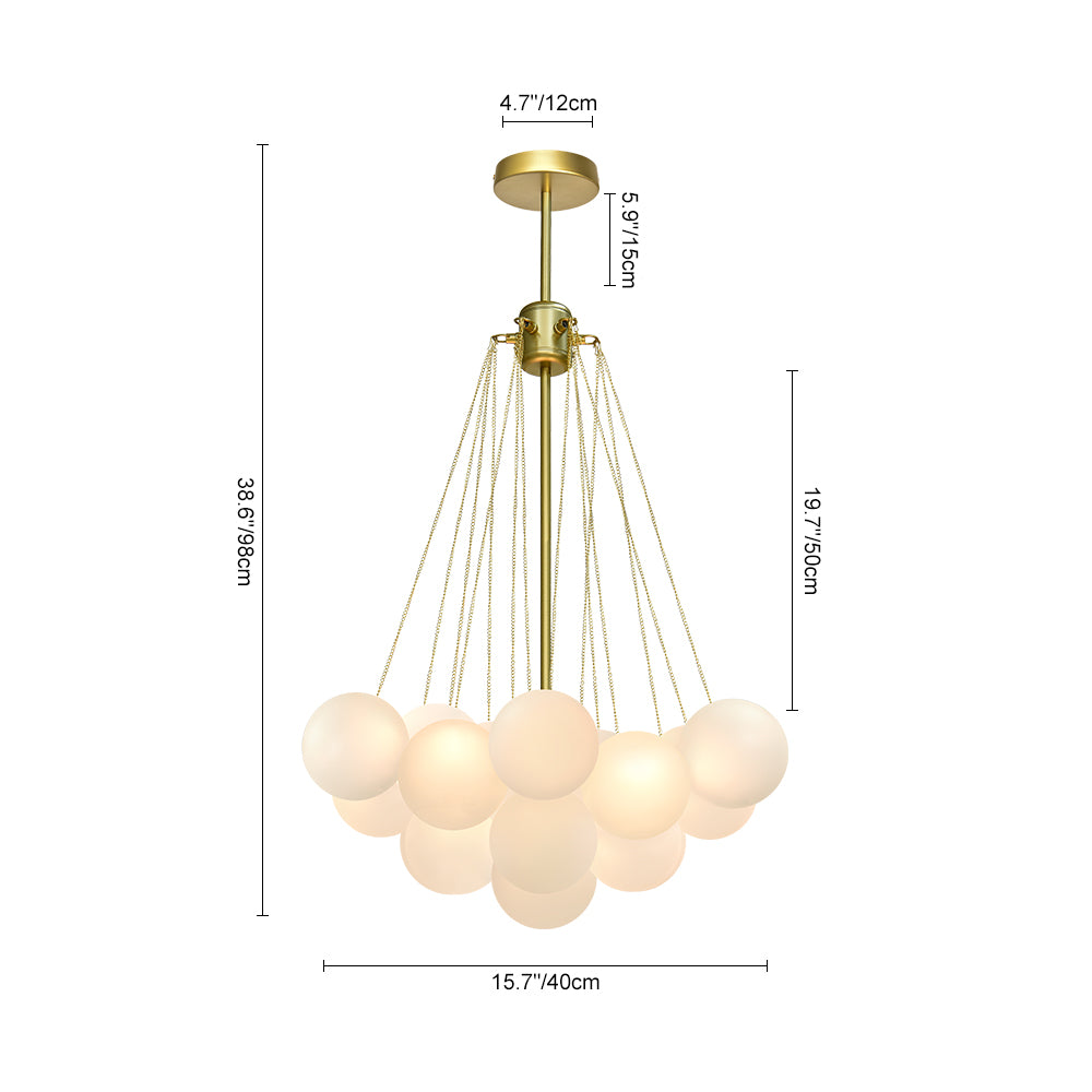 Contemporary Glass Bubble Chandelier Light