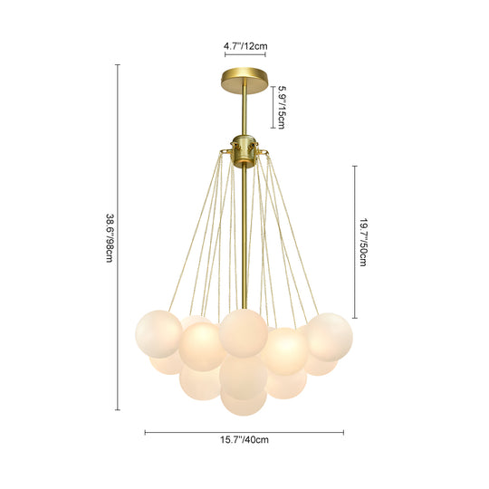 Contemporary Glass Bubble Chandelier Light