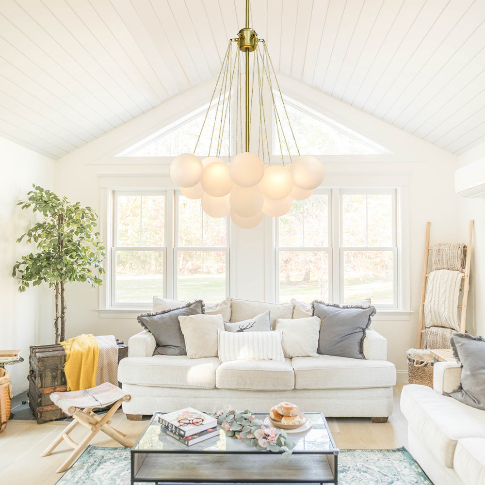 Contemporary Glass Bubble Chandelier Light