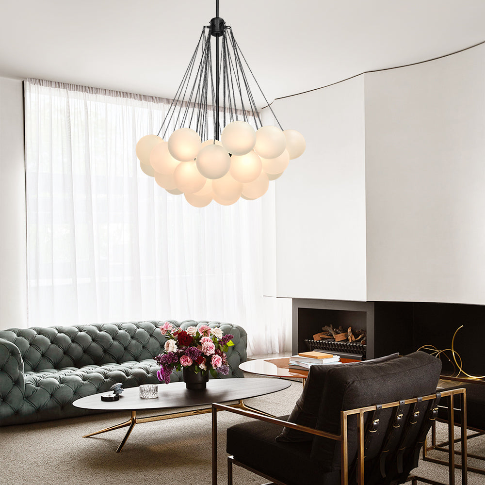 Contemporary Glass Bubble Chandelier Light