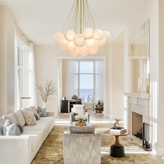 Contemporary Glass Bubble Chandelier Light