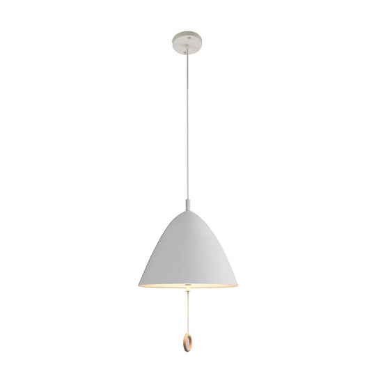 Contemporary Minimalist Bell Light Single Cone Pendant