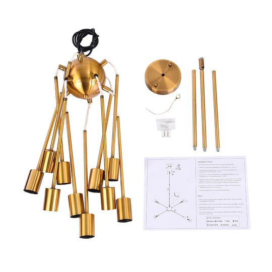 Mid-Century 10-Light Sputnik Chandelier